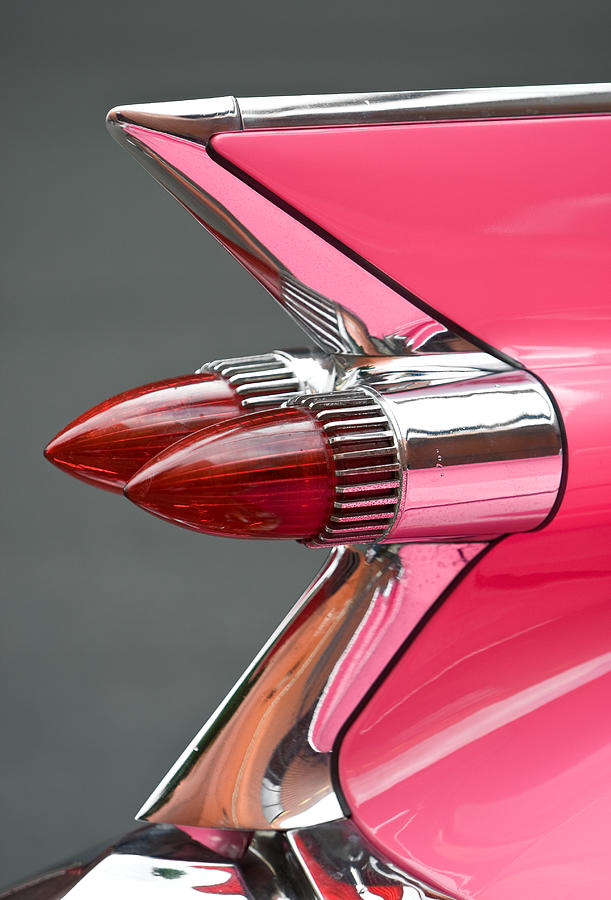 Pink Cadillac Tail Fin #1 Photograph by Andyworks