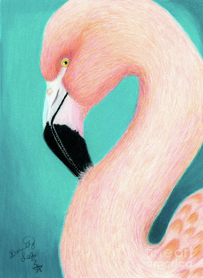 Pink Flamingo #1 Painting by Dorothy Lee