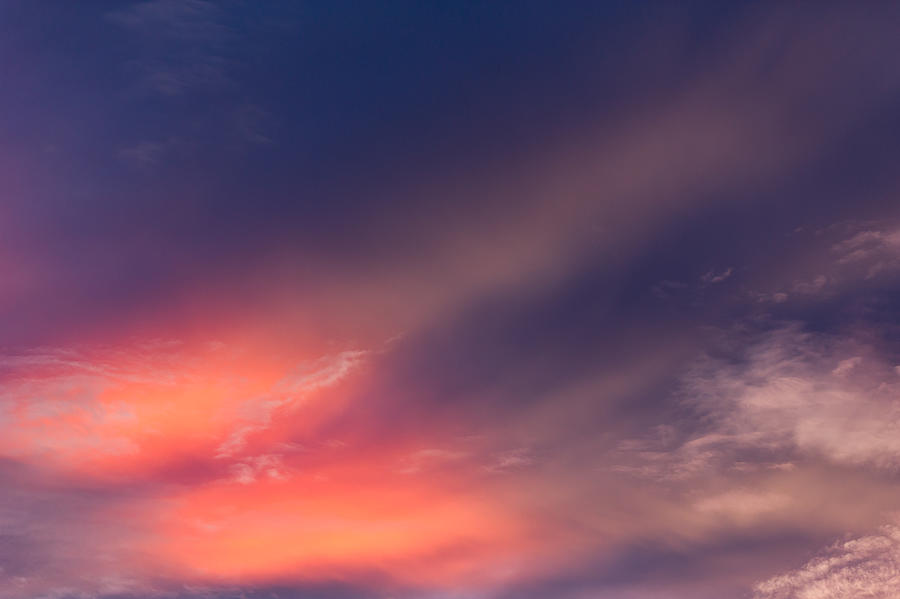 Pink light in the sky #1 Photograph by Frederic Desmoulins