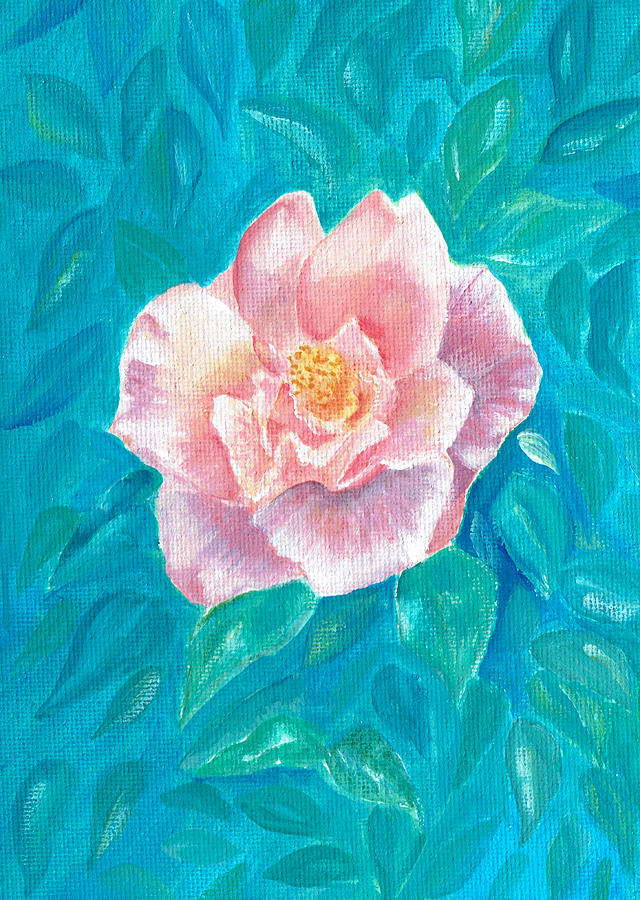 Pink Rose #1 Painting by Elizabeth Lock