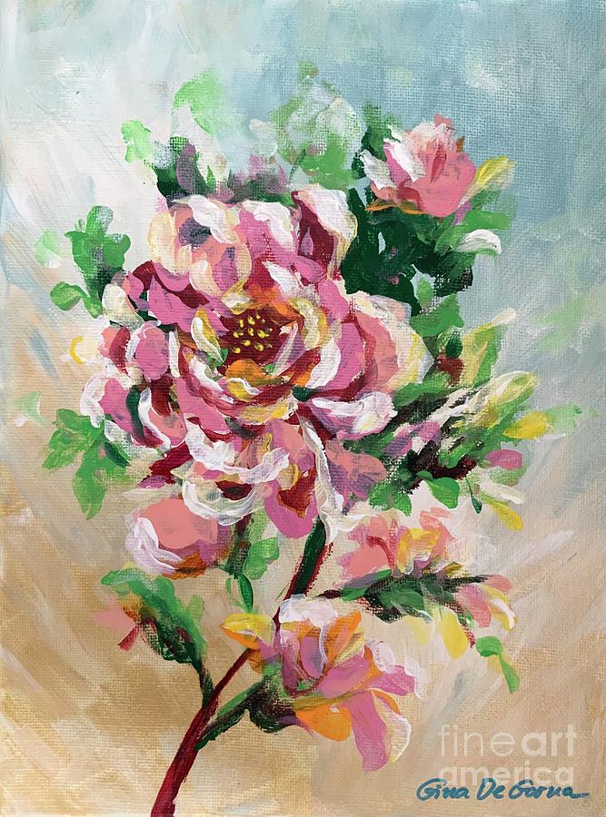 Pink Rose #1 Digital Art by Gina De Gorna