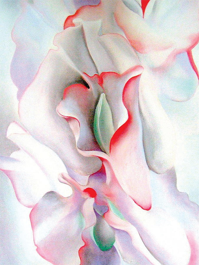 Pink Sweet Peas #1 Painting by Georgia O'keeffe - Fine Art America