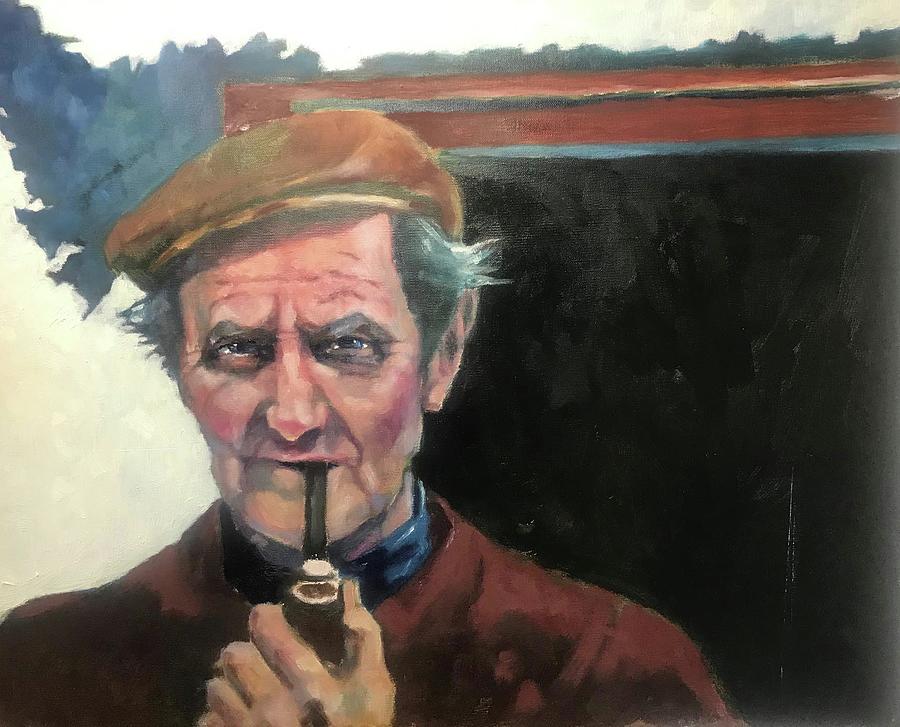Pipe Smoker #1 Painting by Kevin McKrell