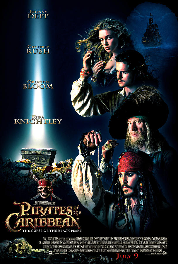 PIRATES of the CARIBBEAN The Curse of the Black Pearl - Poster Digital ...