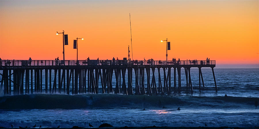 Pismo Beach Pier Photograph - Pismo Beach Pier Sunset by Zayne Diamond Photographic Pismo Beach Pier Photograph - Pismo Beach Pier Sunset by Zayne Diamond Photographic