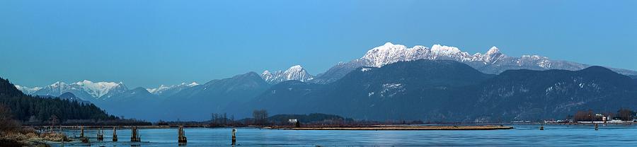 Pitt River and the Coast Mountains #1 Photograph by Michael Russell