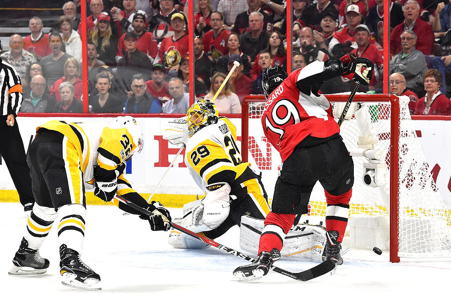 Pittsburgh Penguins v Ottawa Senators - Game Three #1 Photograph by Minas Panagiotakis