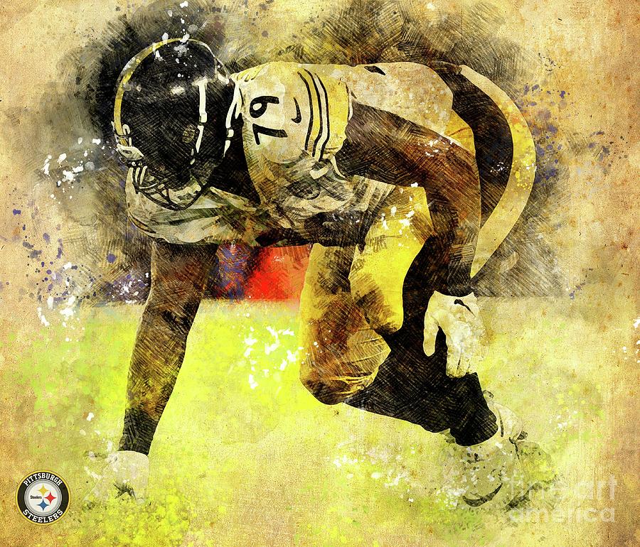 Pittsburgh Steelers NFL American Football Team,Pittsburgh Steelers  Player,Sports Posters for Sports Coffee Mug by Drawspots Illustrations -  Fine Art America