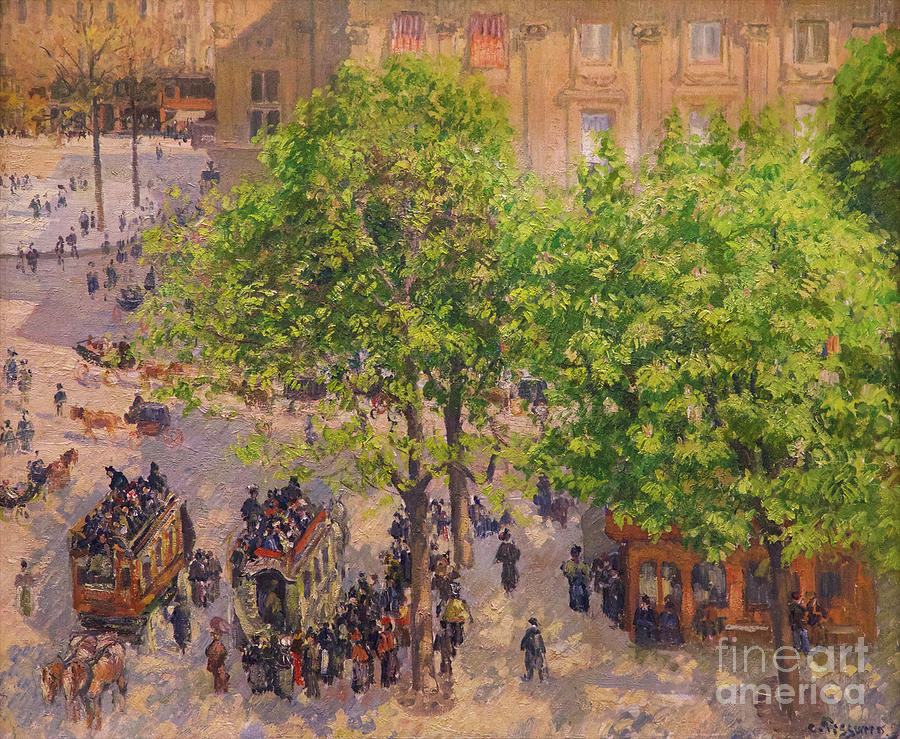 Place du Theatre-Francais, Spring, 1898 Photograph by Camille Pissarro ...