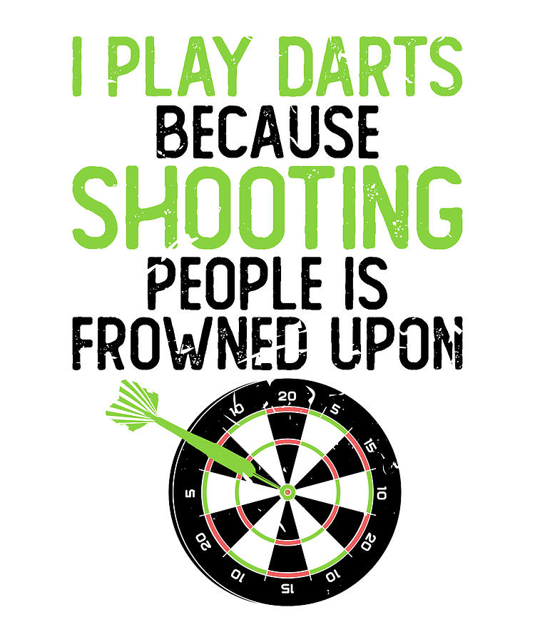 Play Darts Shooting People Frowned Upon Dartboard Digital Art By Florian Dold Art Fine Art America