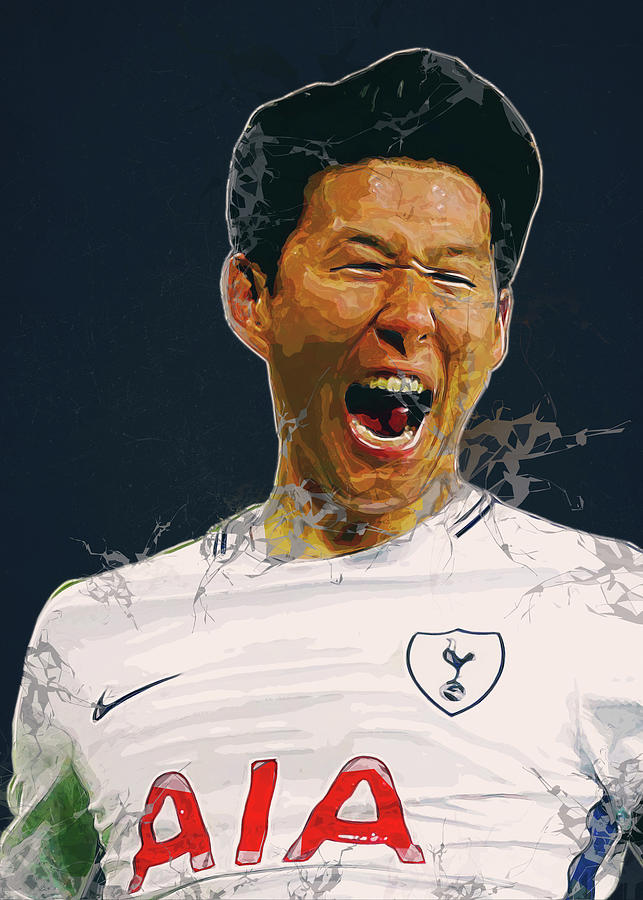 Player Art Football Son Heung Min Digital Art by Waller Albert | Fine ...