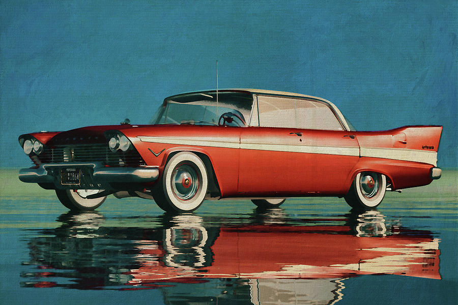 Plymouth Belvedere Sport Sedan From 1957 #1 Digital Art by Jan Keteleer