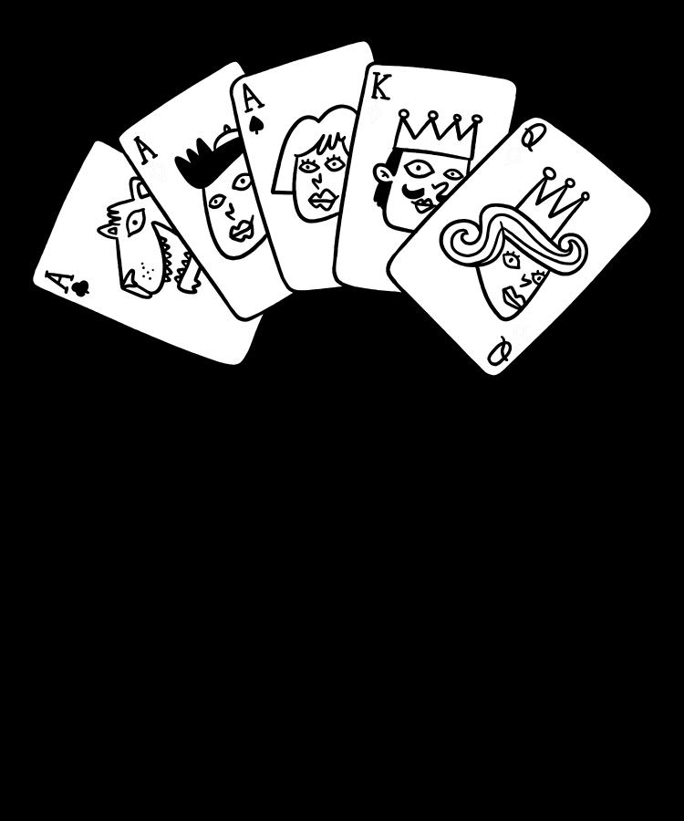 Omaha Digital Art - Poker Gambling Texas Holdem Cards - Gambler Poker #1 by Crazy Squirrel