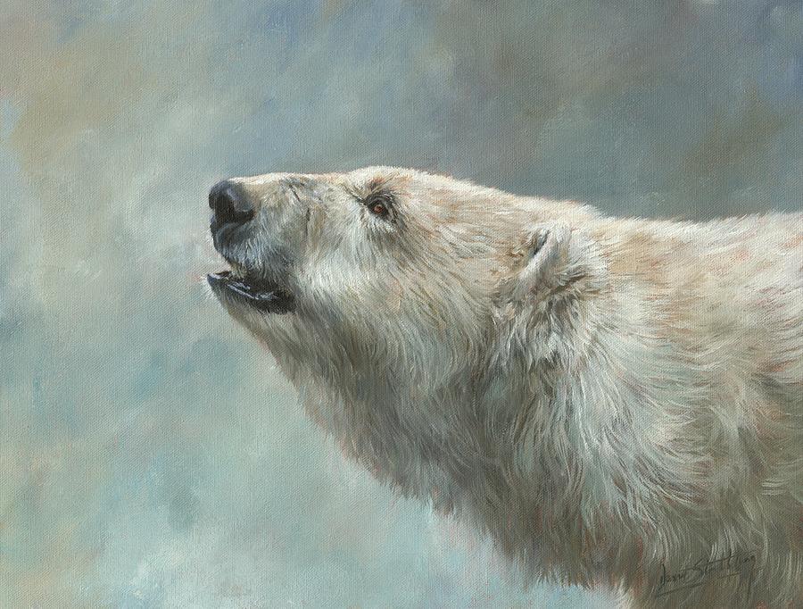 Polar Bear #1 Painting by David Stribbling