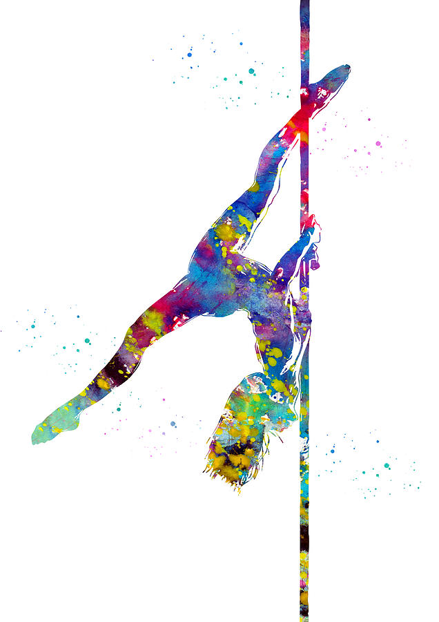 Pole Dancer #1 Digital Art by Erzebet S - Fine Art America