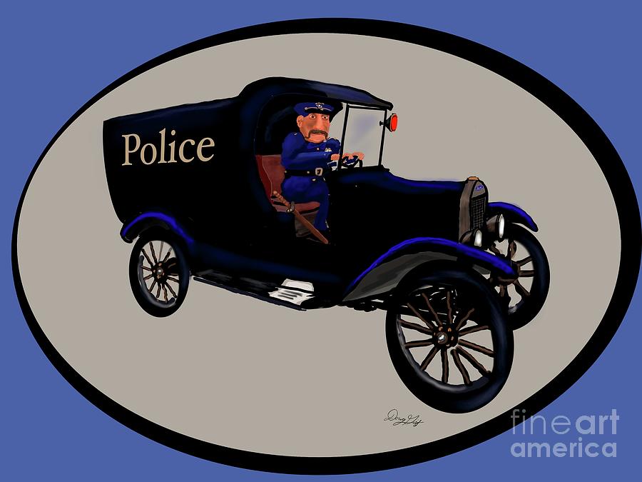 Police Wagon #1 Digital Art by Doug Gist