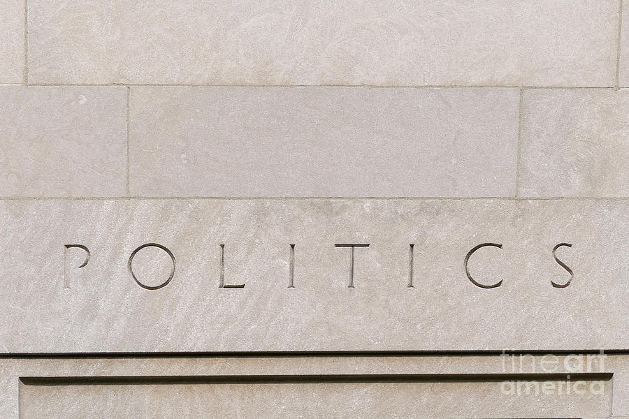 Politics carved in stone #1 Photograph by Bentley Davis