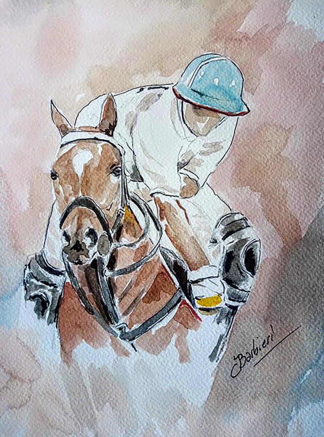 Polo 1 #1 Painting by Carlos Jose Barbieri