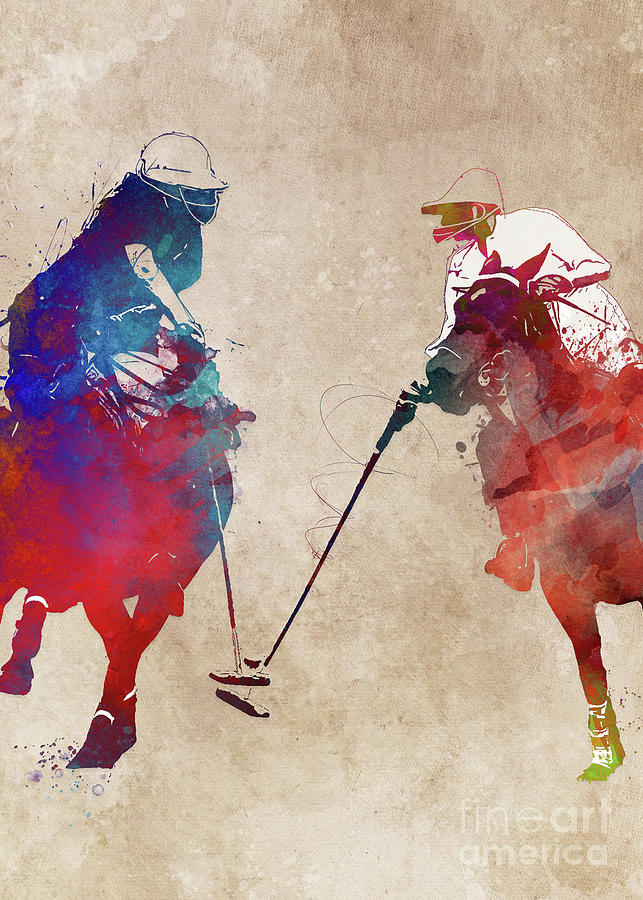 Polo sport art #polo #sport #1 Digital Art by Justyna Jaszke JBJart