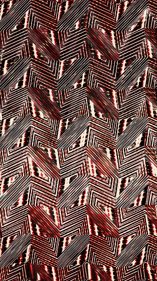 Pomegranate Abstract #1 Digital Art by Tom Janca