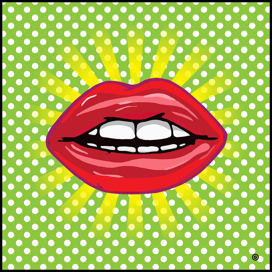 POP Art Lips #1 Digital Art by Gary Grayson