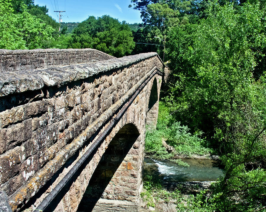 Pope Street Bridge 1894 in St. Helena in Napa Valley, California ...