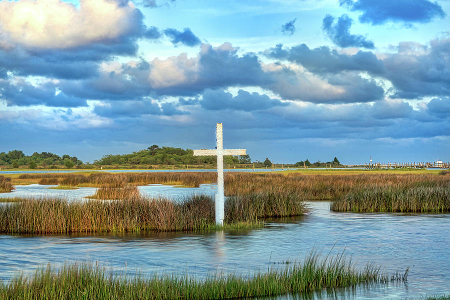 Poquoson Marsh Cross #2 Photograph by Jerry Gammon