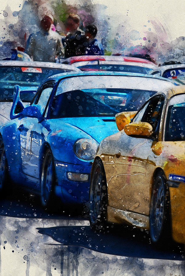 Porsche Cup Digital Art by Geir Rosset
