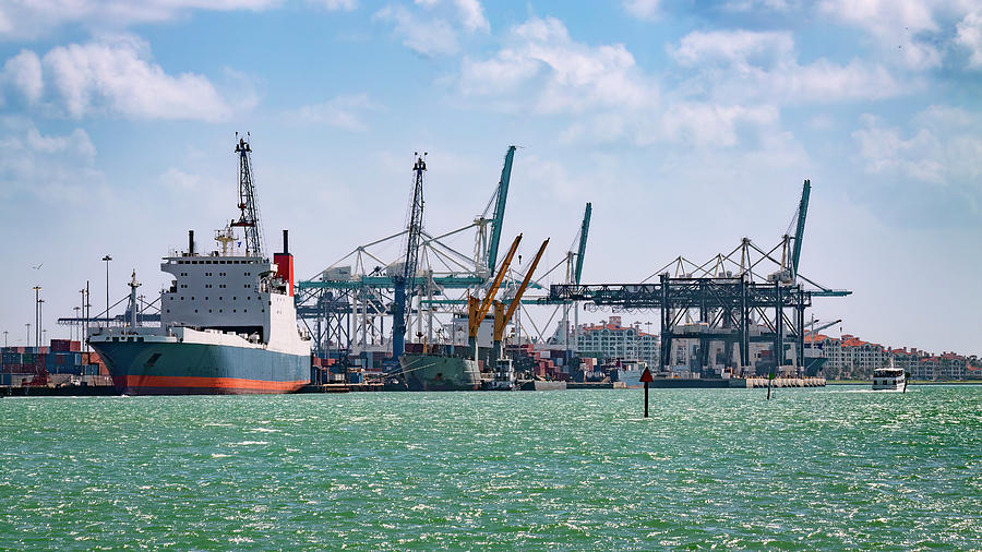 Port of Miami Photograph by Rudy Umans