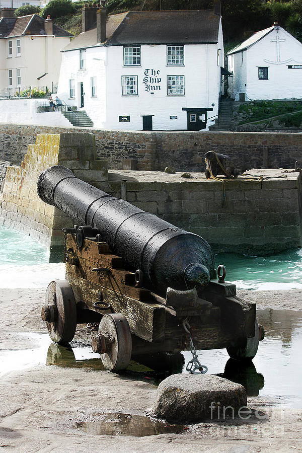 Porthleven Cannon #1 Photograph by Terri Waters