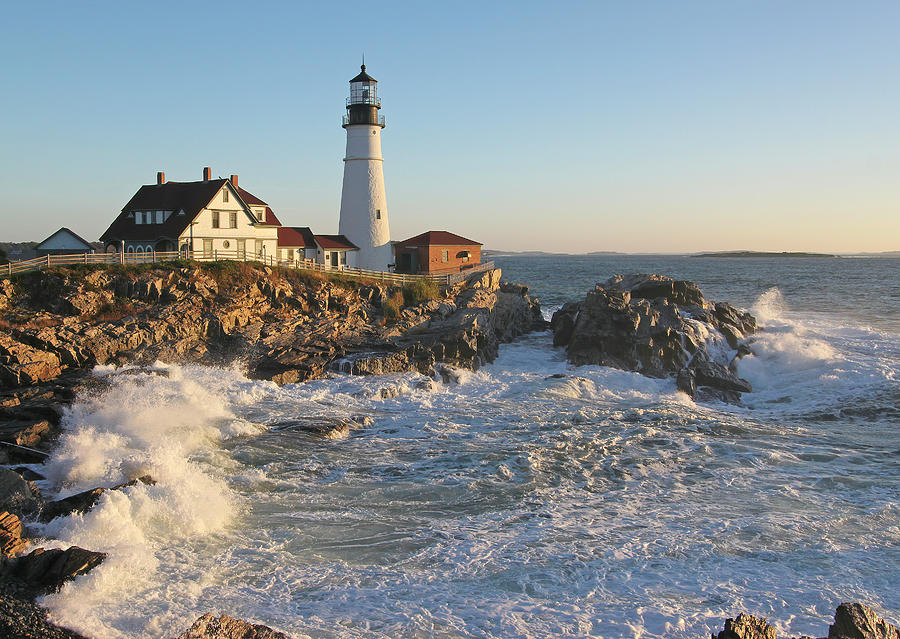 Portland Head Lighthouse, Maine #1 Photograph by Steve Gass