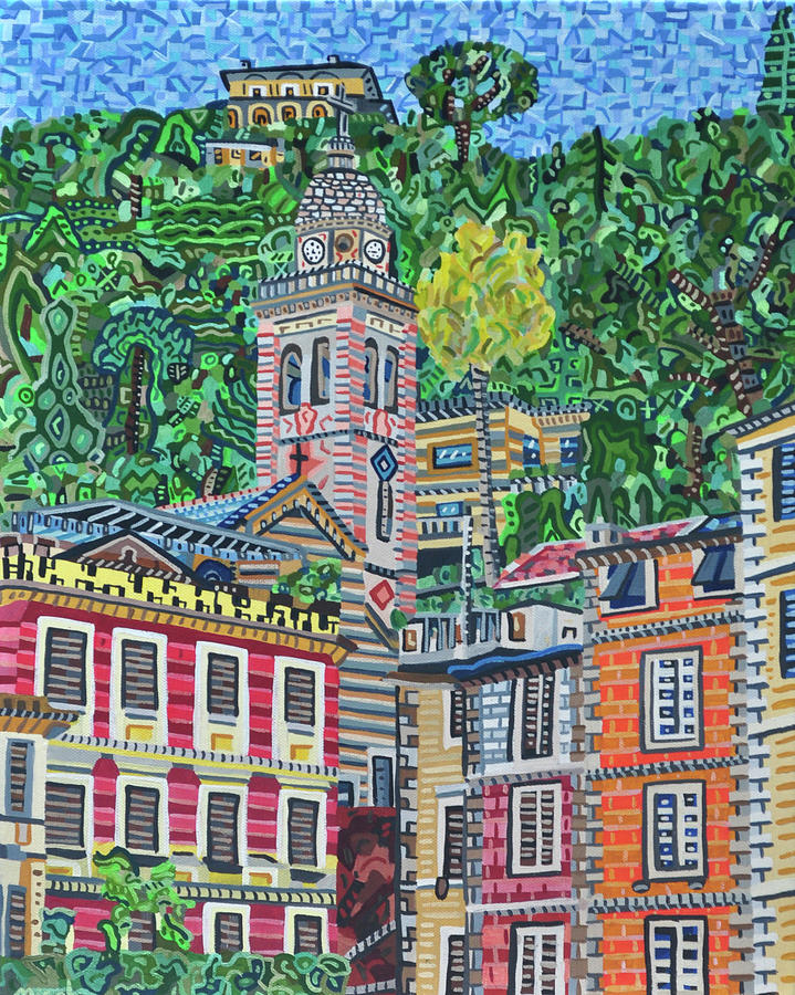 Portofino, Italy #1 Painting by Micah Mullen