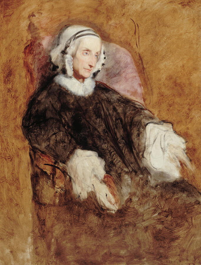 Portrait de la Reine Marie-Amelie en deuil, from 1857 Painting by Ary Scheffer