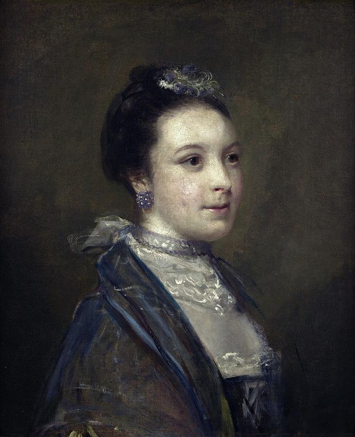 Joshua Reynolds Painting - Portrait of a Lady #1 by Joshua Reynolds