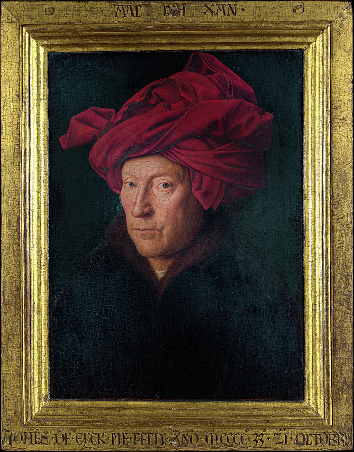 Portrait of a Man in a Turban #1 Painting by Jan van Eyck - Fine Art ...