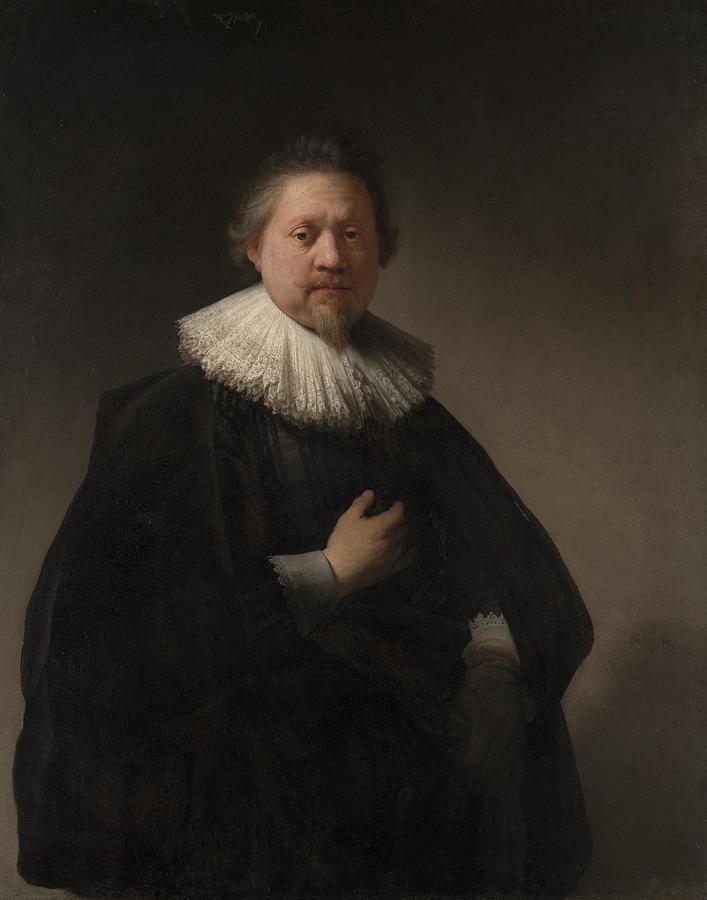 Rembrandt Painting - Portrait of a Man  probably a Member of the Van Beresteyn Family  #1 by Rembrandt