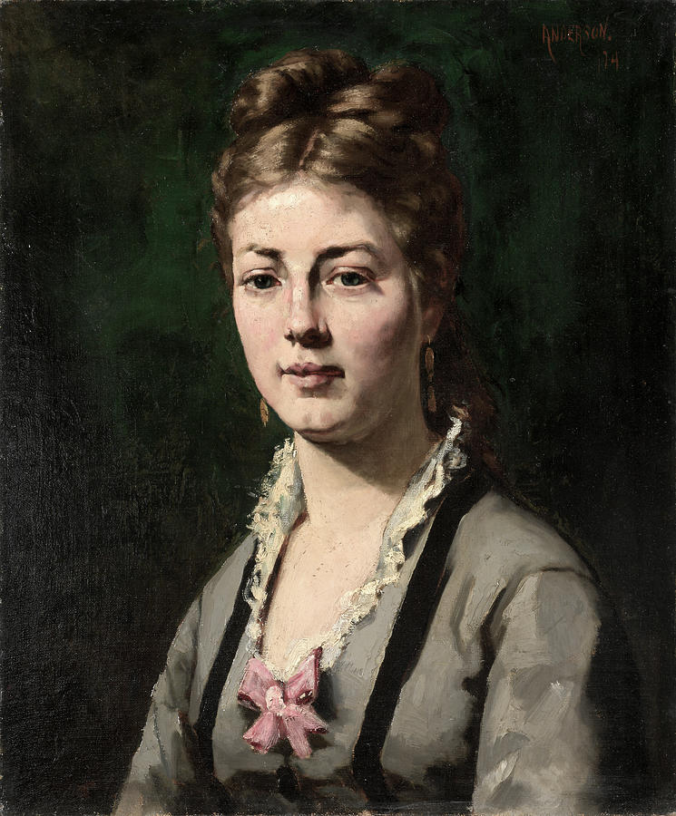 Portrait Painting - Portrait of a Woman #1 by Abraham Archibald Anderson