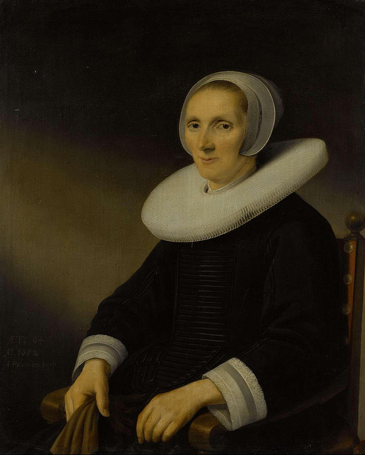 Portrait of a woman probably Jacobmina de Grebber Painting by Anthonie ...