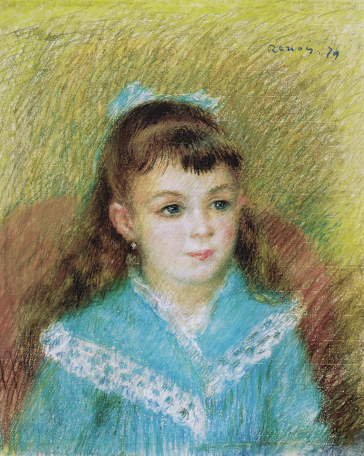 Portrait of a Young Girl, Elisabeth Maitre 1879 Painting by Pierre ...