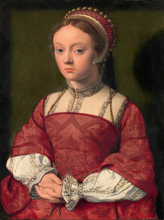 Portrait of a Young Woman #1 Painting by Netherlandish Painter
