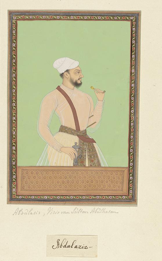 Portrait of Abd al-Aziz, brother of Bahlul-Khan, the vizier of Sultan ...