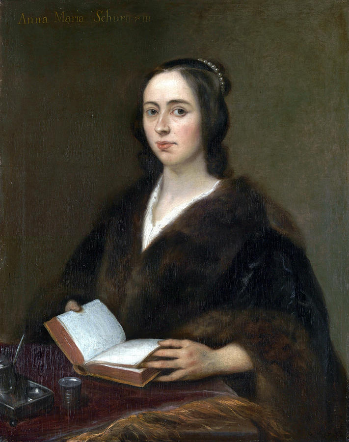 P Painting - Portrait of Anna Maria van Schurman #1 by Jan Lievens
