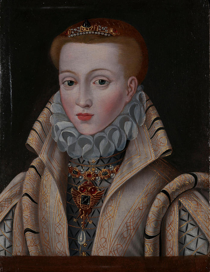 Portrait of Anna of Austria Painting by Ecole flamande - Fine Art America