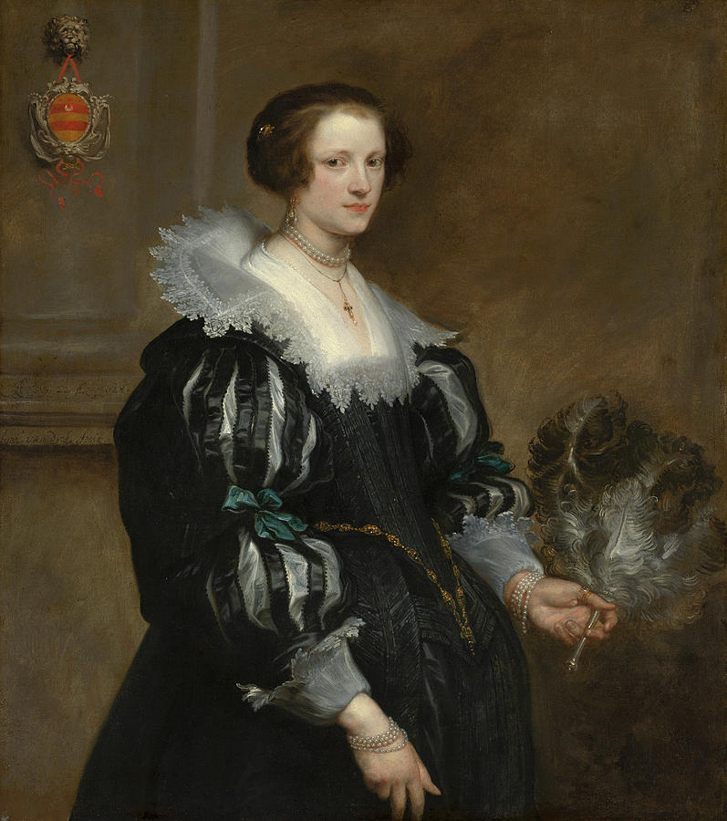 Portrait of Anna Wake #1 Painting by Anthony van Dyck