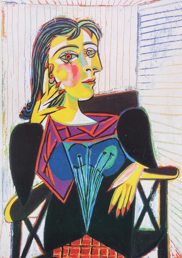 Portrait of Dora Maar #1 Painting by Pablo Picasso