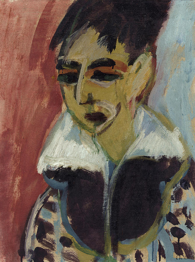 Portrait of Erna Kirchner Painting by Ernst Ludwig Kirchner - Fine Art ...