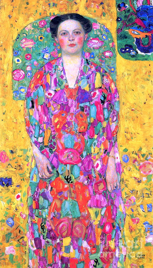 Gustav Klimt Painting - Portrait Of Eugenia Primavesi #1 by Gustav Klimt