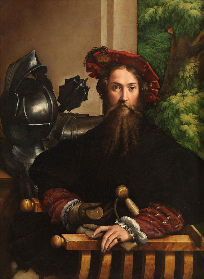 Parmigianino Painting - Portrait of Galeazzo Sanvitale  #1 by Parmigianino