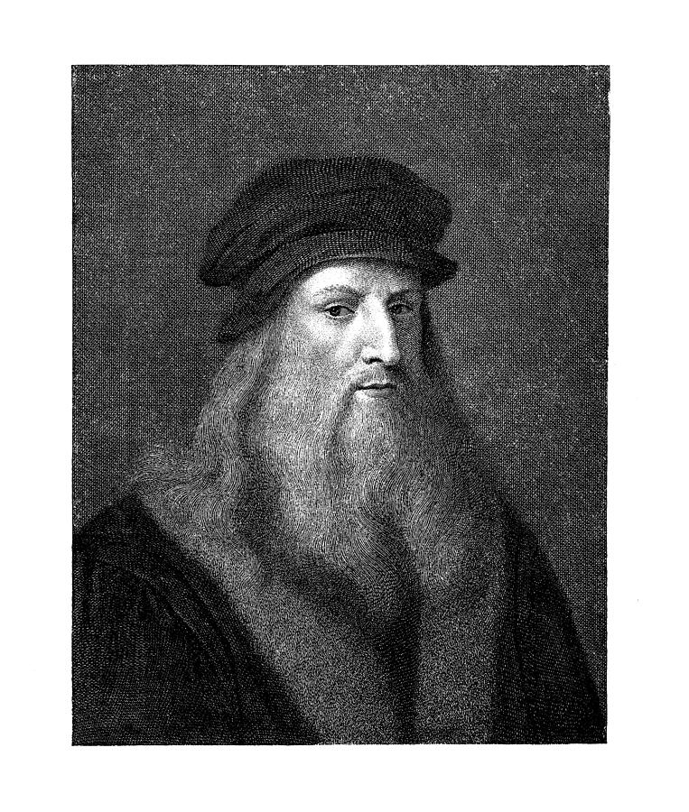 Portrait of Leonardo da Vinci, Italian artist and polymath, 1452 - 1519 #1 Photograph by Mikroman6