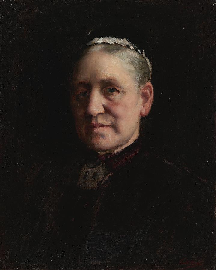 Portrait of Madam Verdier #2 Painting by Paul Peel